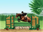 Hunter, Equine Art - Hunter Over Fences